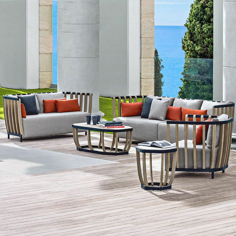 Gloria Outdoor Sofa Set, Outdoor Furniture, Teak Wood in a modern UK home