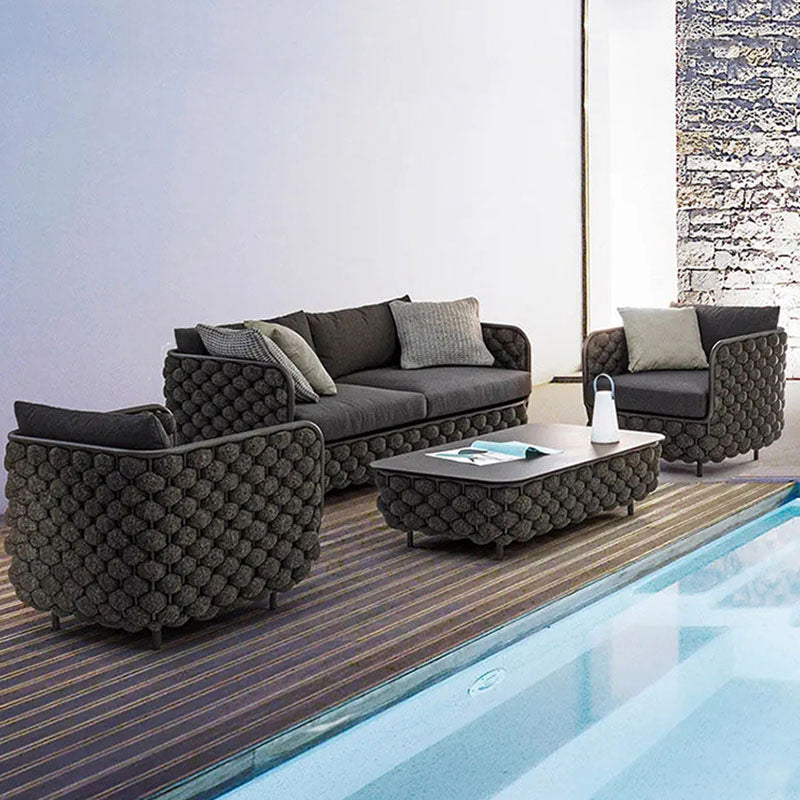 Ginny Rattan Outdoor Sofa Set, Outdoor Furniture - garden furniture set UK