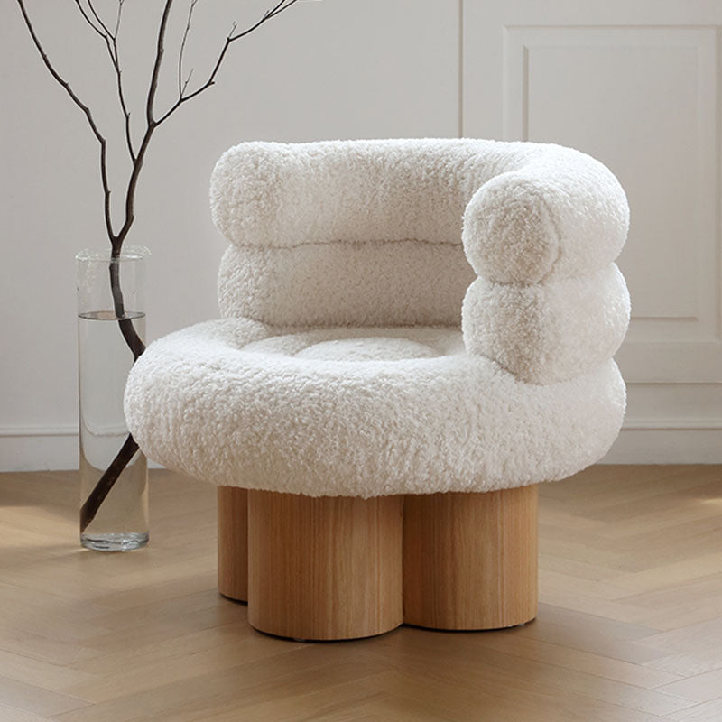 Enid Armchair, White Armchair - accent chair