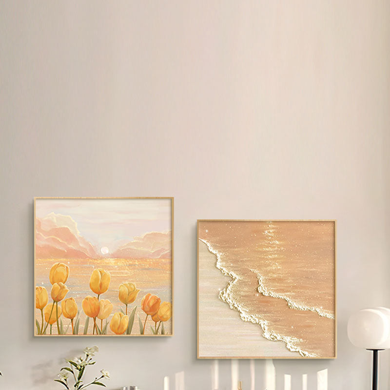 Dada Landscape Mural Wall Art, Square in a modern UK home