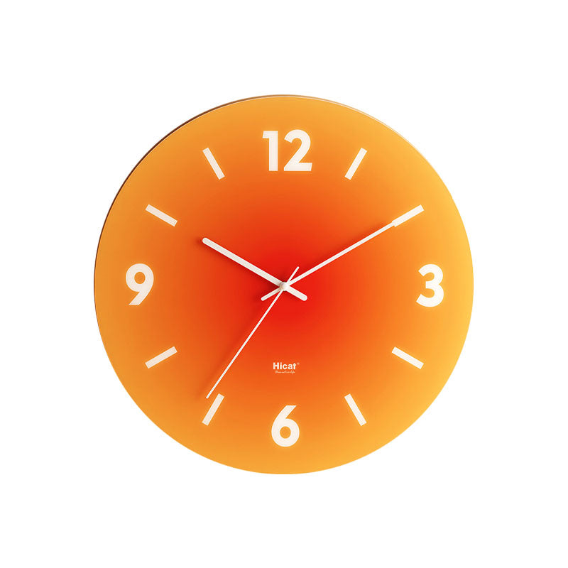 Sunset Clock detail view for decorative wall clock UK