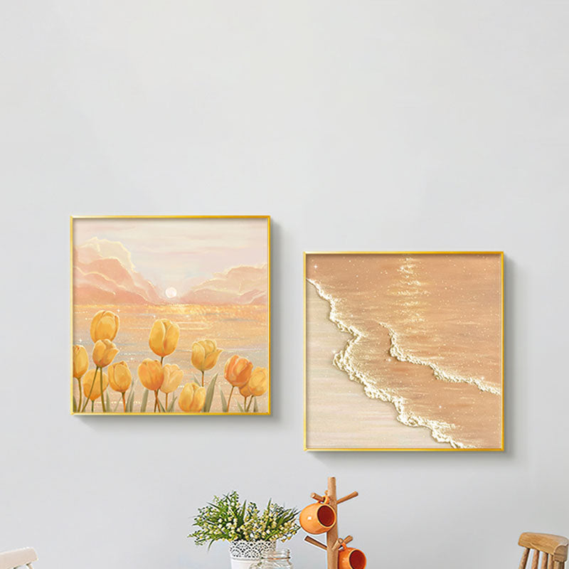 Dada Landscape Mural Wall Art, Square - framed wall art print