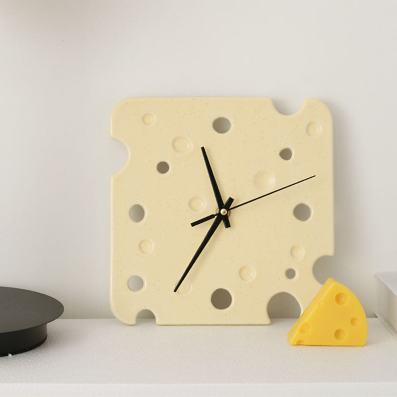 Cheese Style Clock, Square in a modern UK home