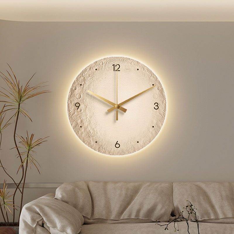 Moon Earth Luminous Clock styled for modern decorative clock
