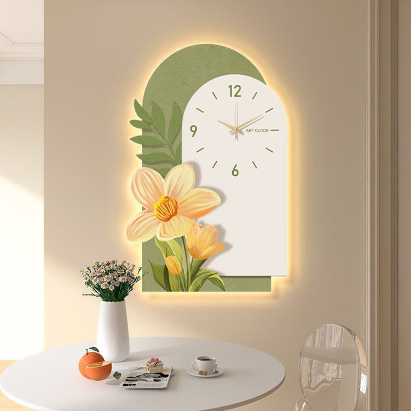 Garden Style Flower Luminous Clock-Ritconcept-Rit Concept