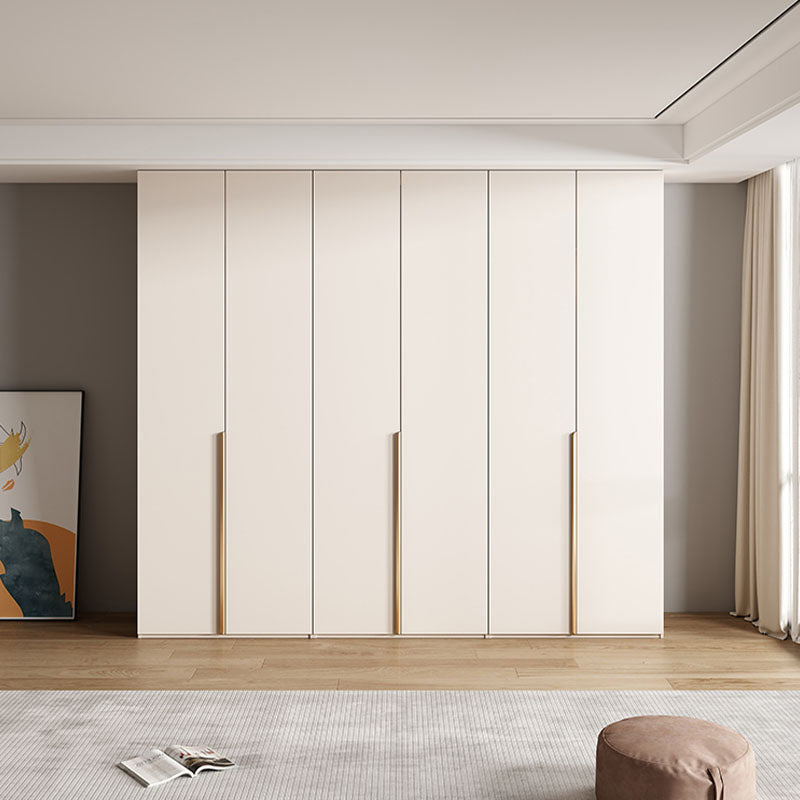 Sid Wardrobe, Creamy White, Style B(1800mm*2400mm), Clearance - cream wardrobe UK
