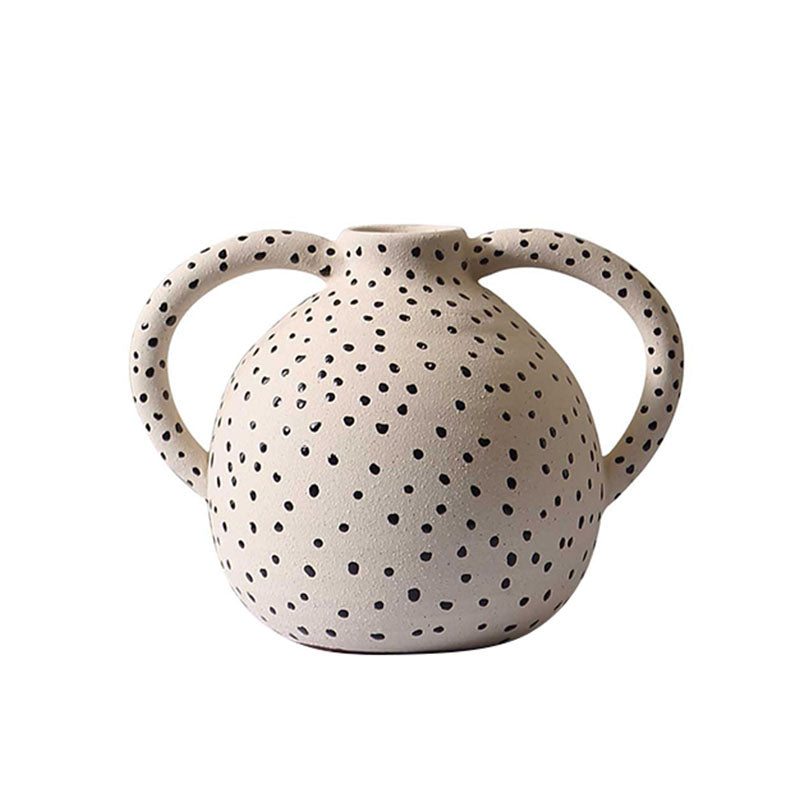 Esme Ceramic Vase detail view for decorative vase for living room