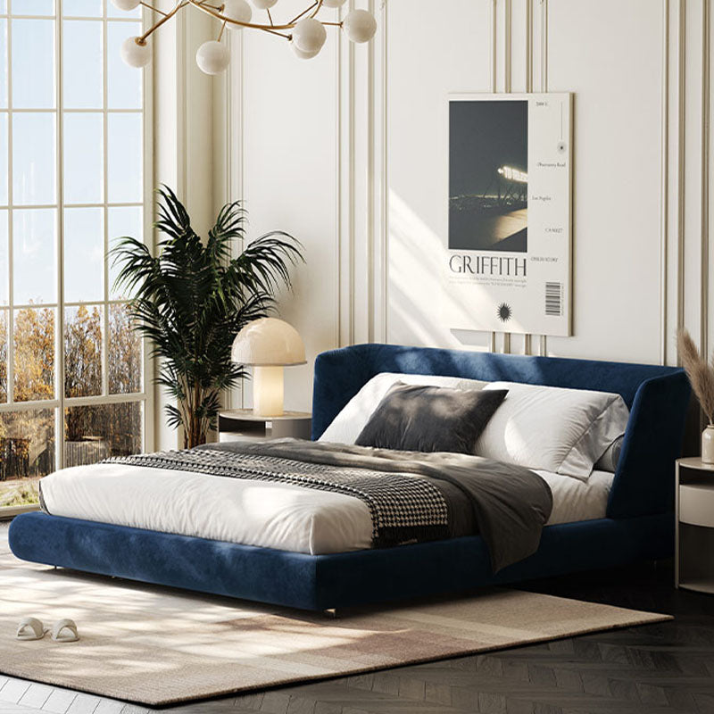 Diana King Size Bed, Super King Size Bed, Velvet detail view for bedroom storage bed