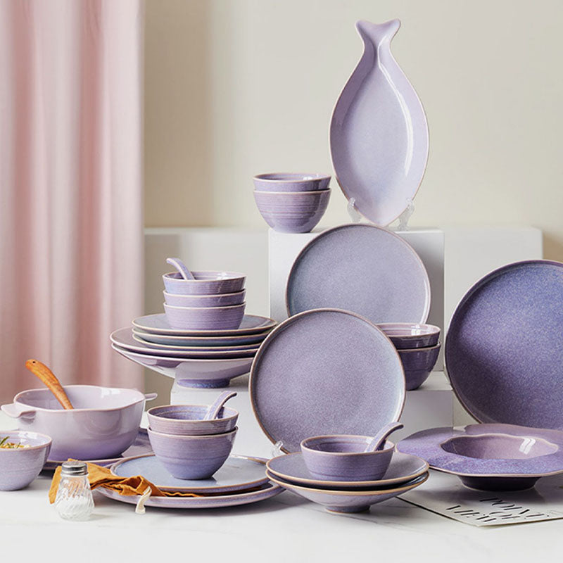 Eliana Dinner Set, Purple - Rit Concept