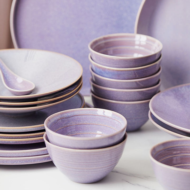 Eliana Dinner Set, Purple - Rit Concept