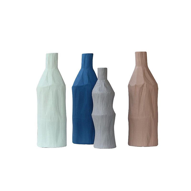 A Set Of Two Fresh Ceramic Vases in a modern UK home
