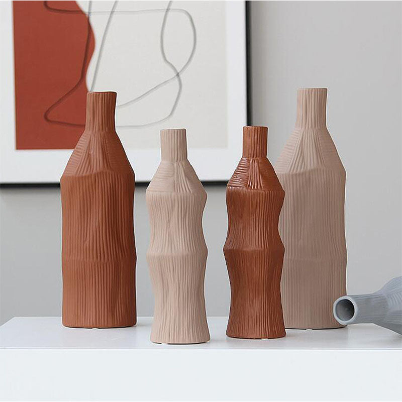 A Set Of Two Fresh Ceramic Vases styled for a two fresh ceramic ceramic vase decor