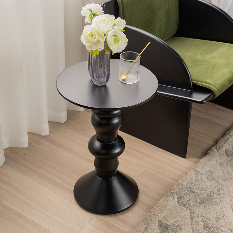 Horace Side Table, Ash wood & Black styled for wooden side table