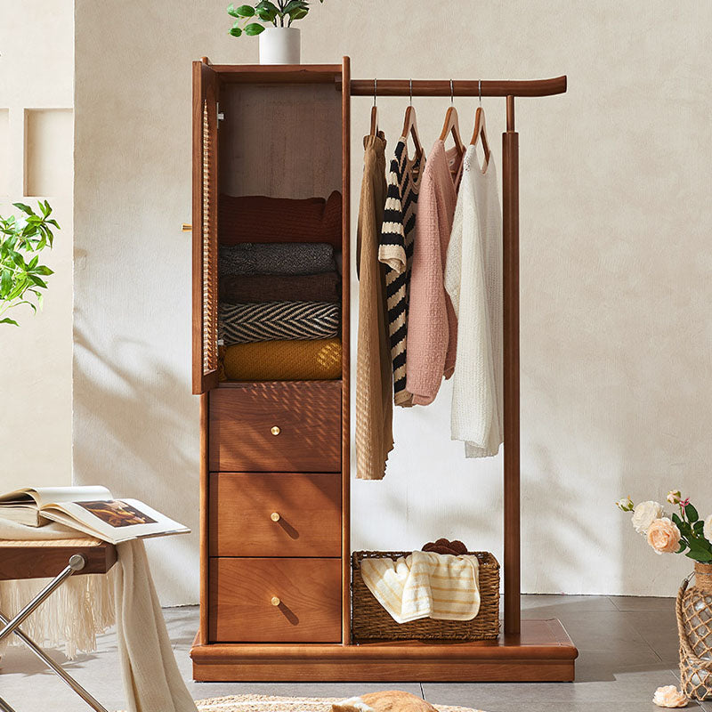 Jessica Rattan Wardrobe, Coat Rack, Wood – Rit Concept