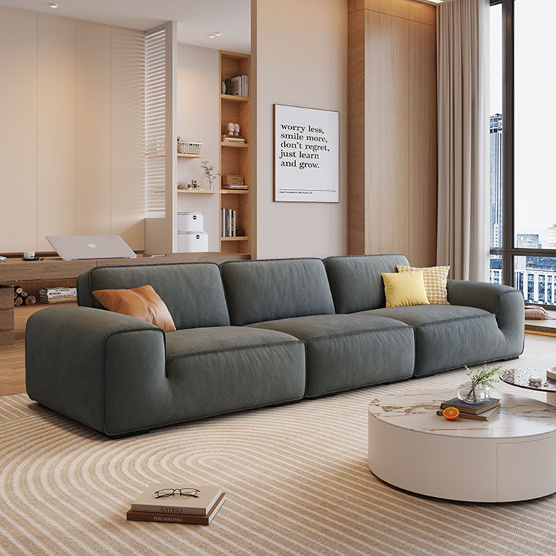 Freya Three Seater Corner Sofa side view showing sofa proportions
