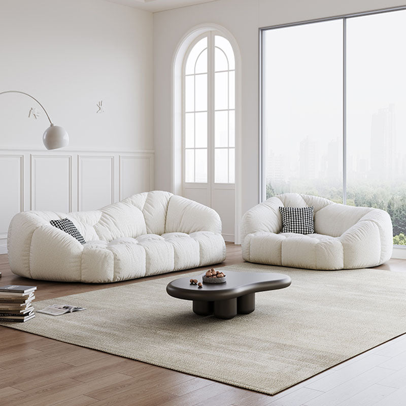 Owen Marshmallow Two Seater Sofa, OFF White, Real Leather-Rit Concept-Rit Concept