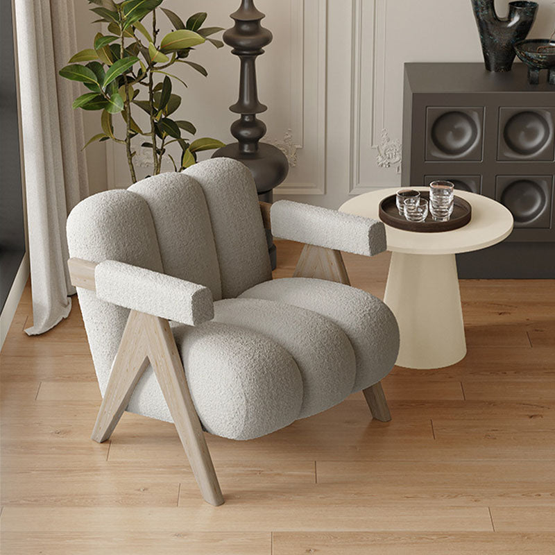 Rosa Armchair, Velvet/ Boucle styled for accent chair