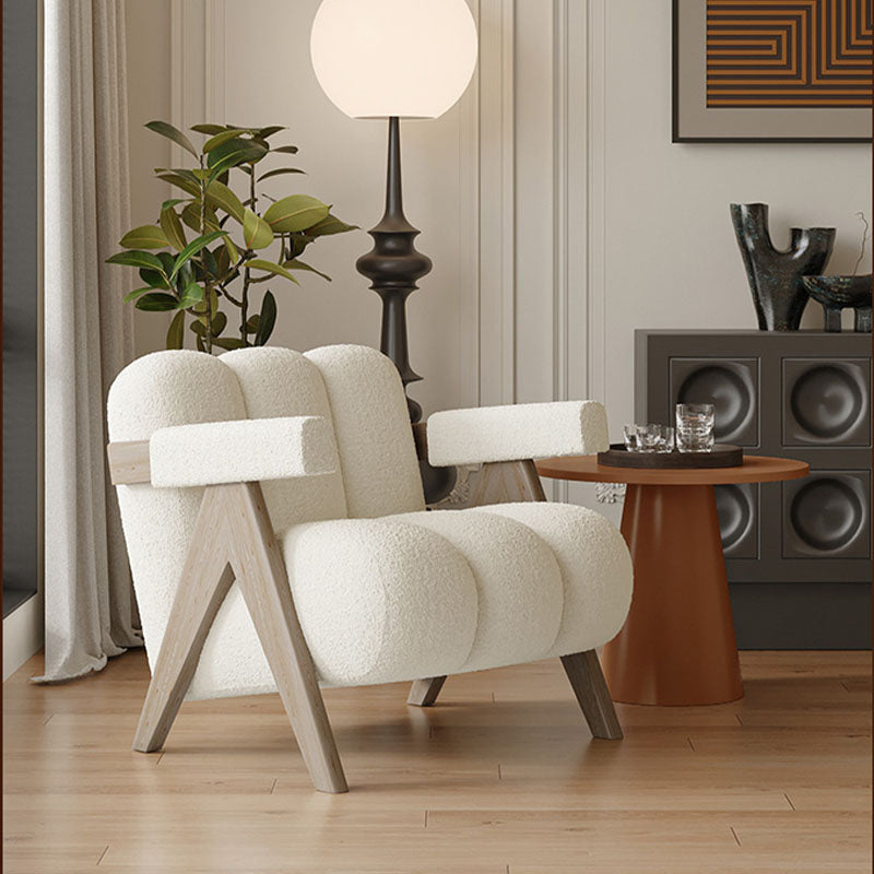 Rosa Armchair, Velvet/ Boucle in a modern UK home