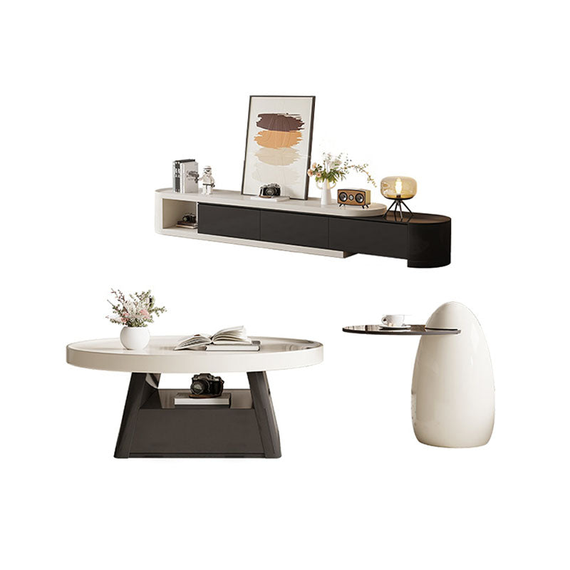 Bess Coffee Table, White & Black-Rit Concept-Rit Concept