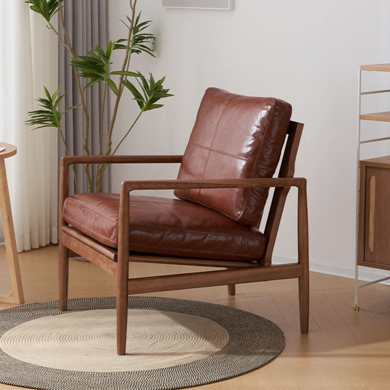 Cara BW002 Armchair, Brown styled for accent chair