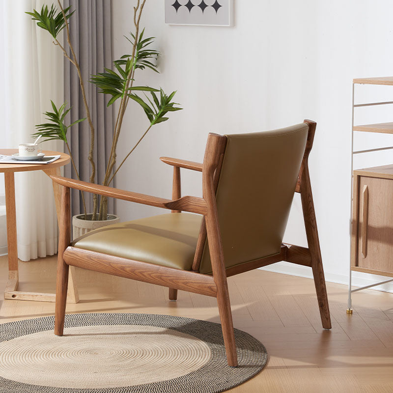 Penny CH65 Armchair, Wood detail view for for living room