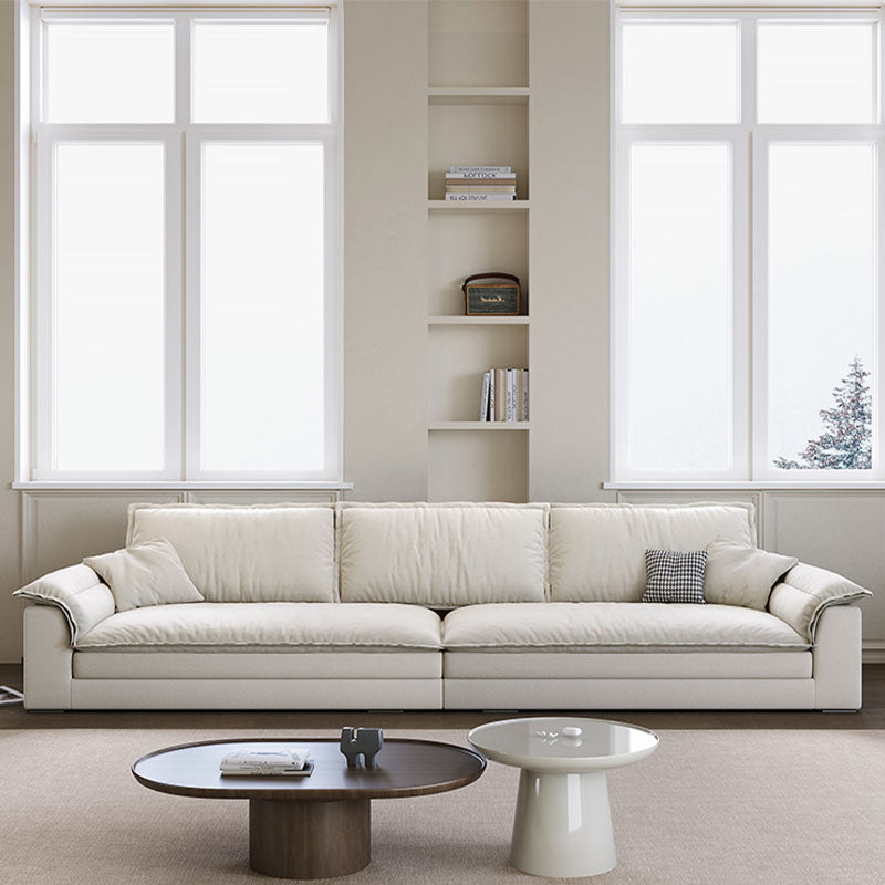Aiden Sailboat Two Seater, Three Seater Four Seater Sofa, Suede lifestyle view with velvet two seater sofa