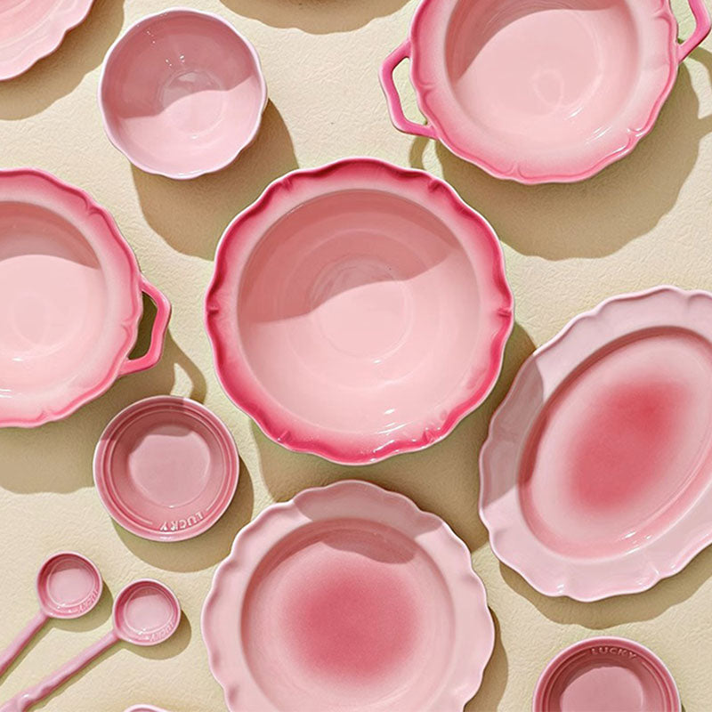 Aria Dinner Set, Pink - Rit Concept