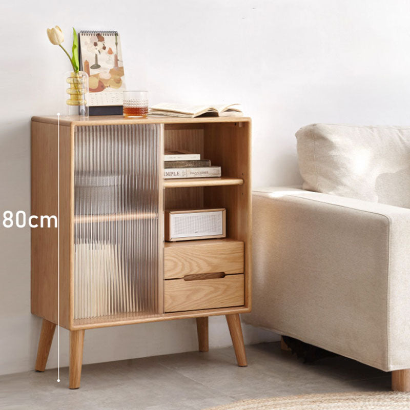 Iris Sideboard with Glass Door and Drawer, Oak - Rit Concept
