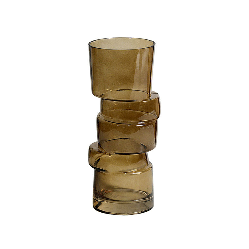 A Set Of Two Costa Glass Vases, Decorations detail view for a two costa glass decorative vase for living room