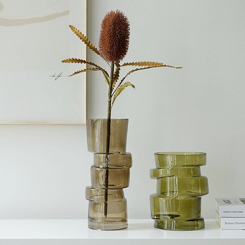 A Set Of Two Costa Glass Vases, Decorations - decorative vase UK