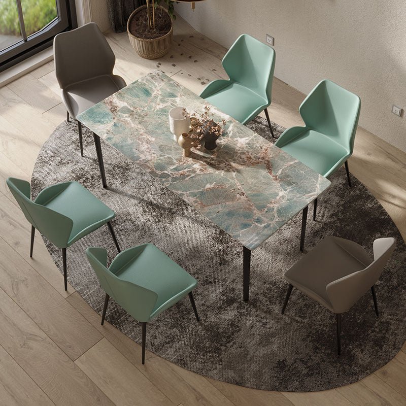 Gareth Dining Table, Marble & Carbon Steel-Rit Concept-Rit Concept