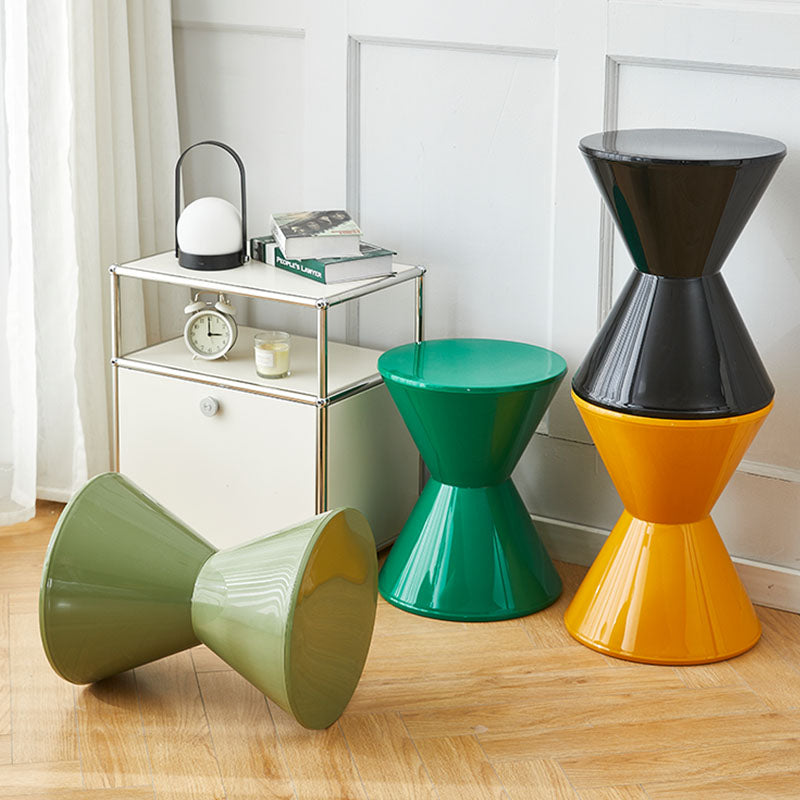 Edwin Hourglass Shoe Stool, Thickened Plastic styled for modern furniture UK