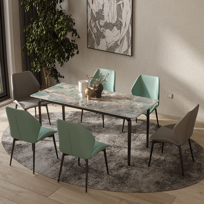 Gareth Dining Table, Marble & Carbon Steel-Rit Concept-Rit Concept