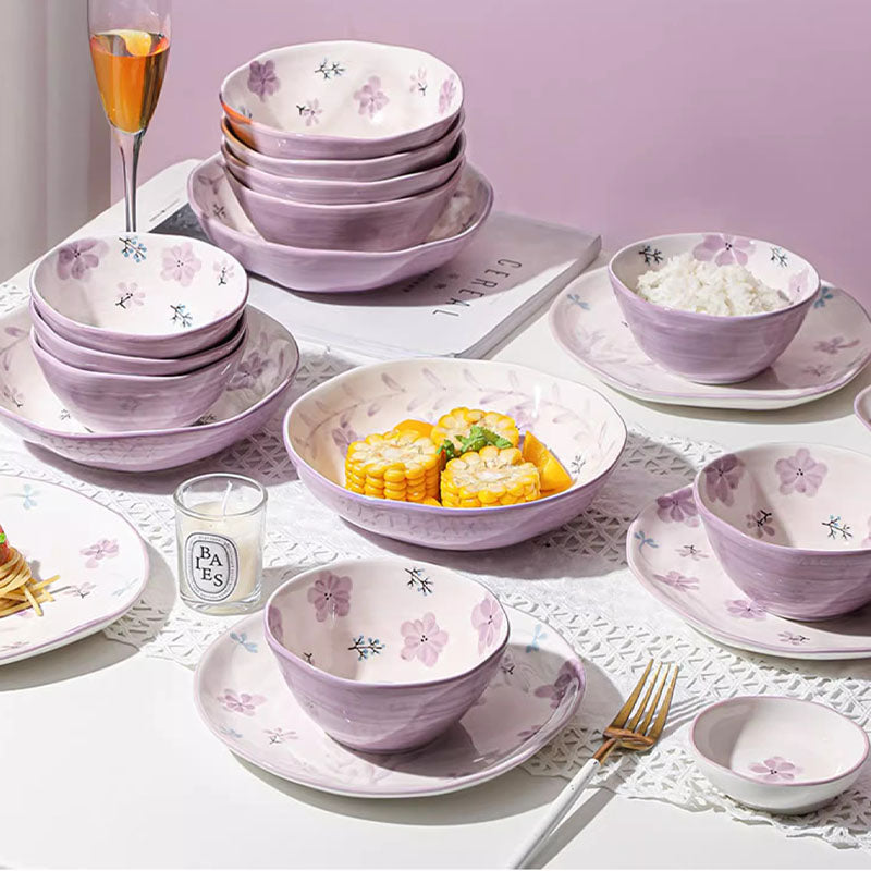 Layla Orchid Dining Set - dinner set UK
