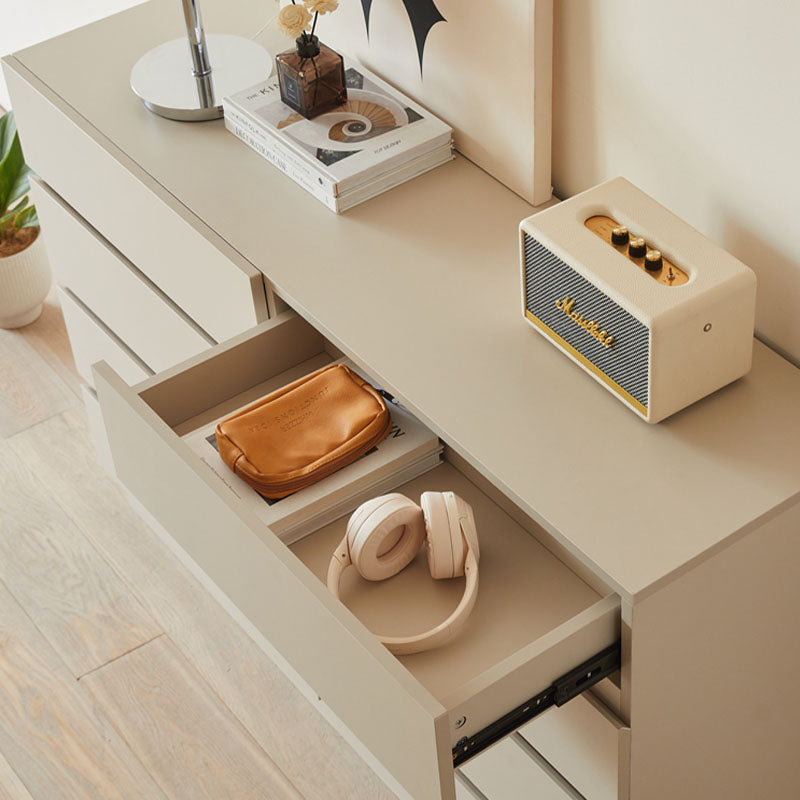 Salome Drawer Cabinet, White detail view for modern sideboard cabinet