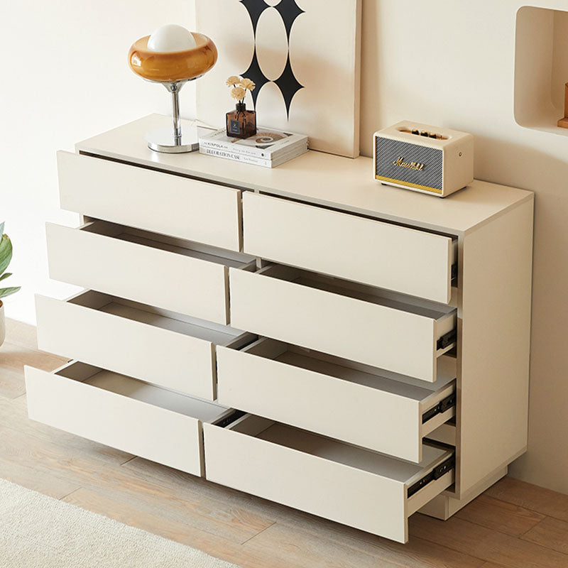 Salome Drawer Cabinet, White styled for storage sideboard