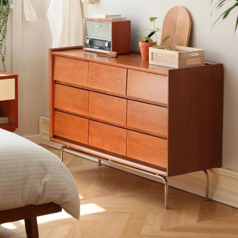 Sam Drawer Cabinet, Cherry Wood styled for wooden storage sideboard