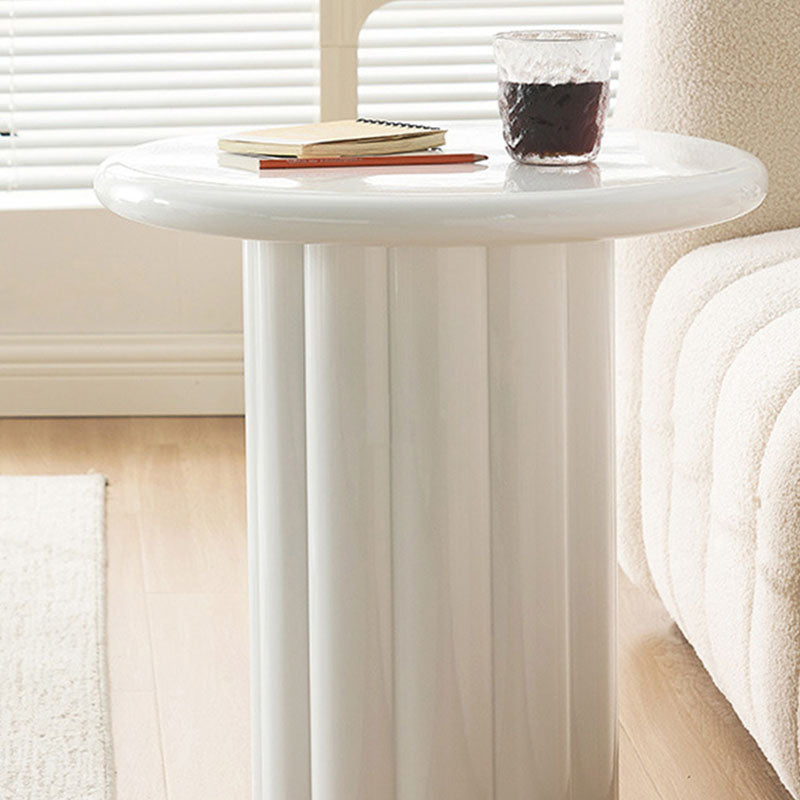 Derek Cylinder Side Table, White-Rit Concept-Rit Concept