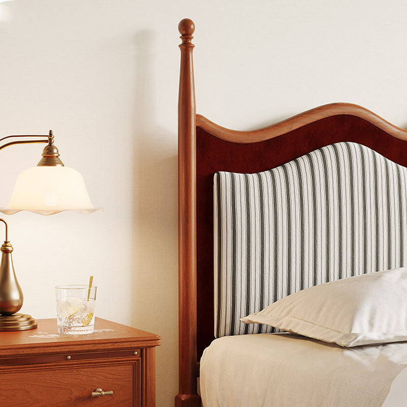 Liam Super King Size Bed, Wood detail view for bedroom storage bed