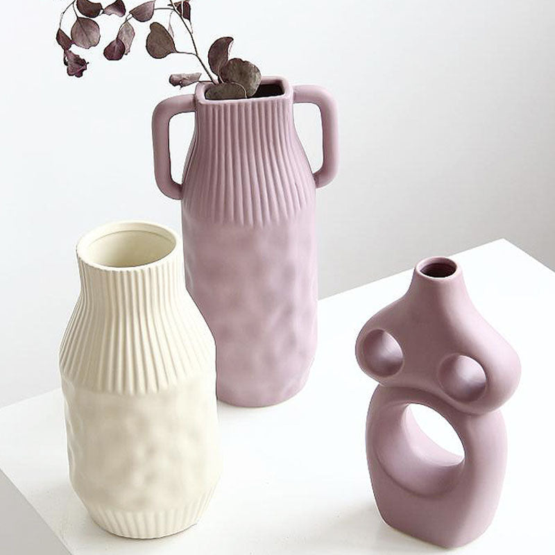 Morandi Ceramic Vase styled for decor