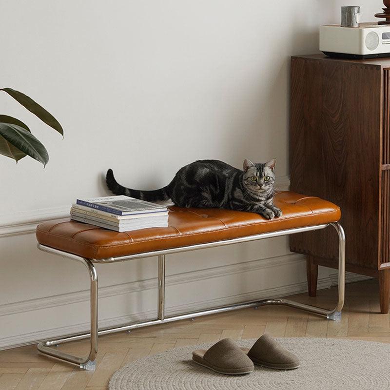 Odelette Vintage Bench, Leather - Rit Concept