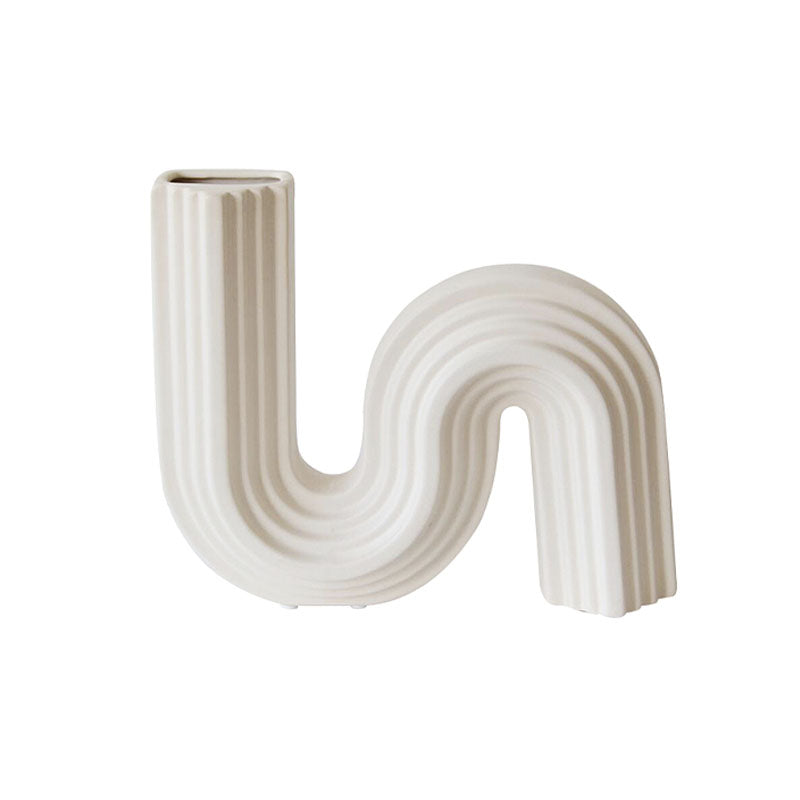 Xenia Ceramic Shaped Vase in a modern UK home