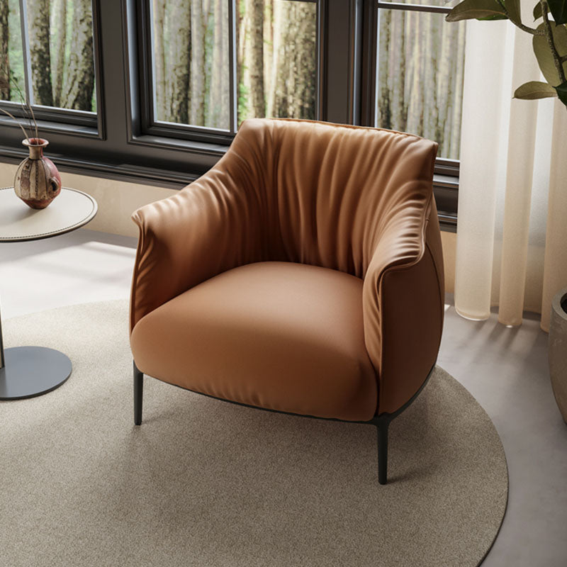 Joseph Armchair, Leather styled for accent chair
