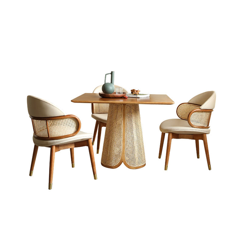 Skylar Rattan Dining Table, Rattan & Solid Wood-Rit Concept-Rit Concept