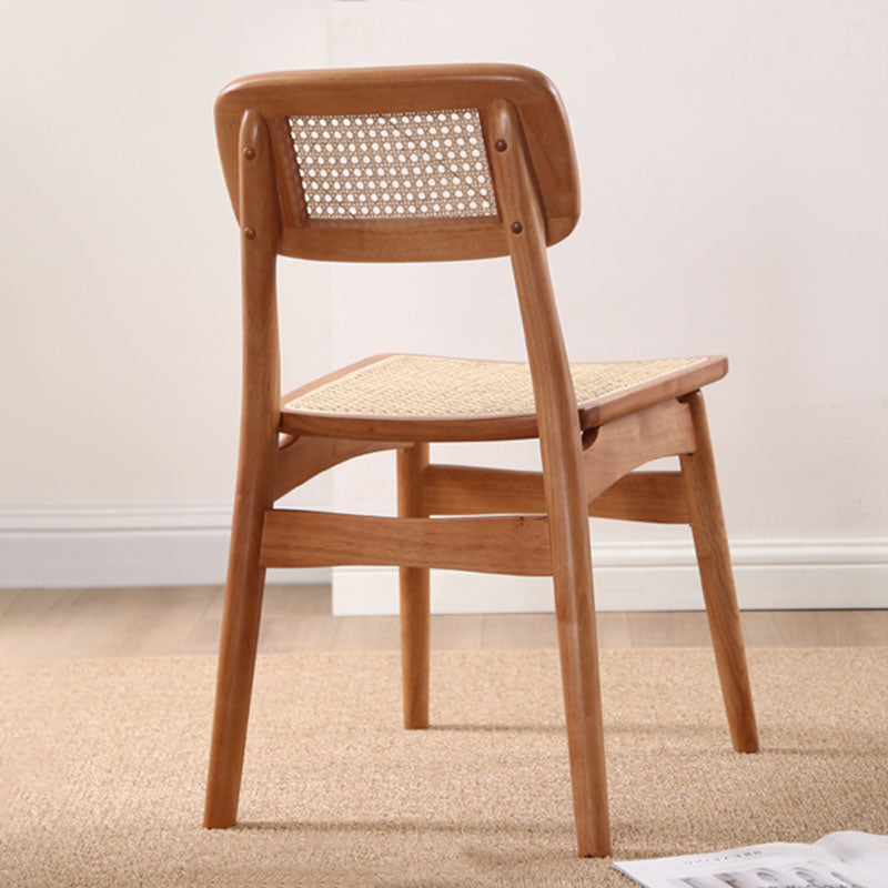 Patten Rattan Dining Chair, Solid Wood-Rit Concept-Rit Concept
