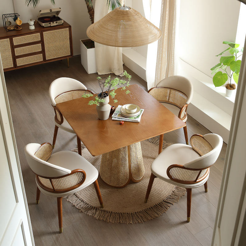 Skylar Rattan Dining Table for modern UK dining room