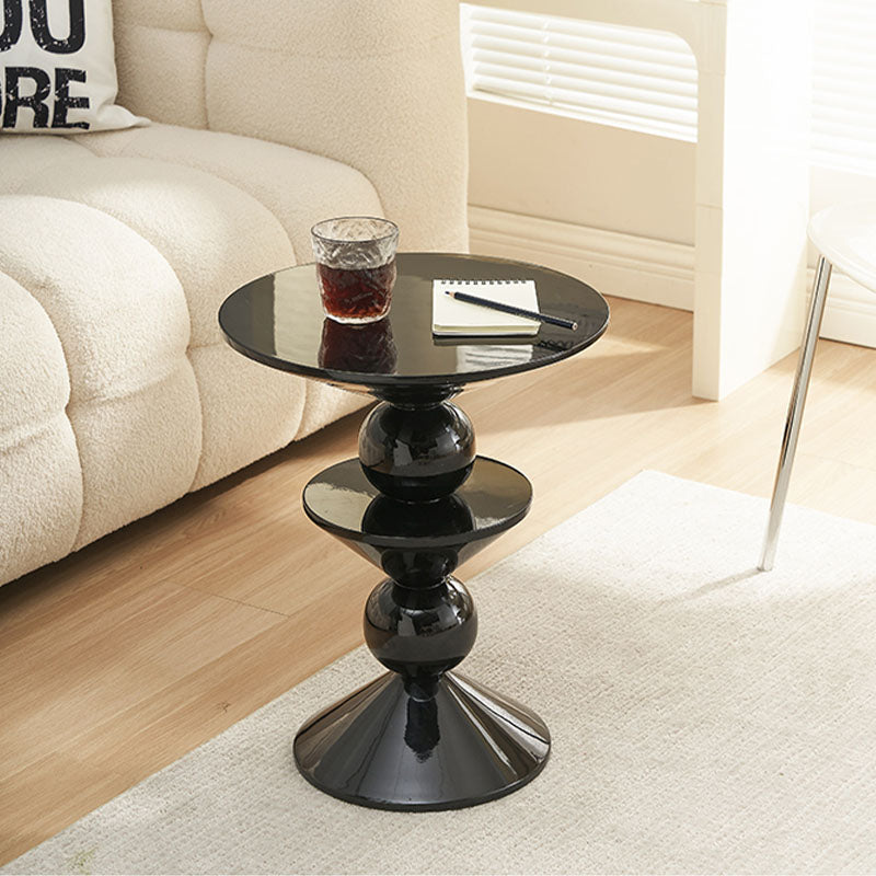 Boris Candied Black Side Table, MDF & FRP - boris candied black side table UK
