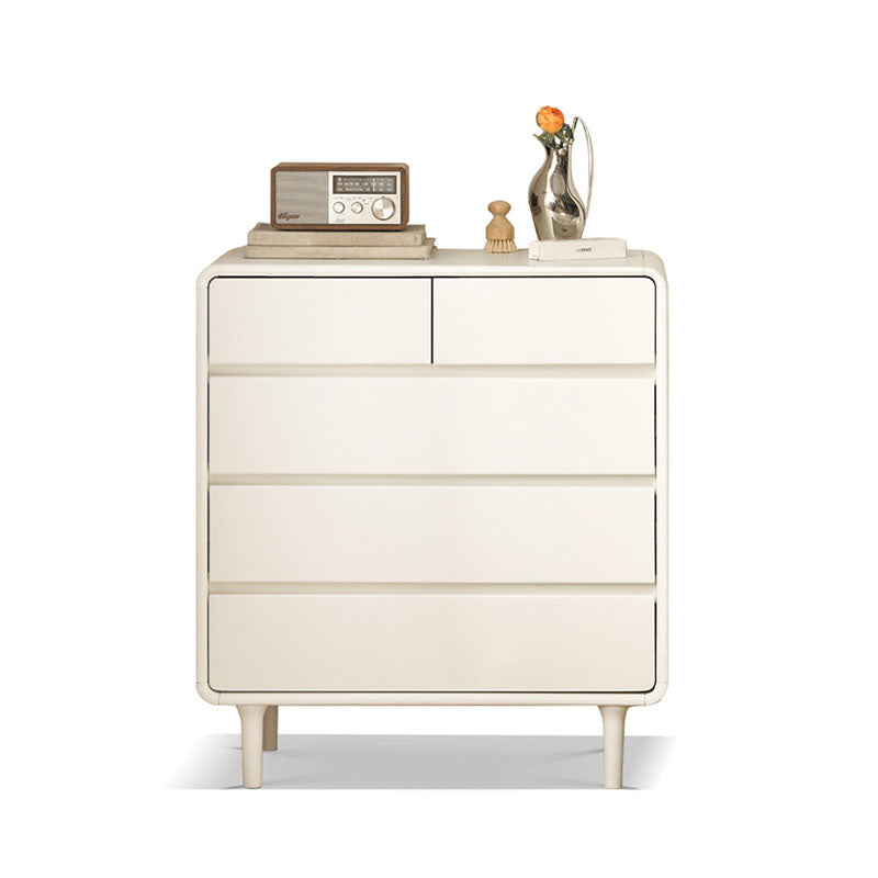 Lance Cabinet, White & Wood - wooden storage cabinet