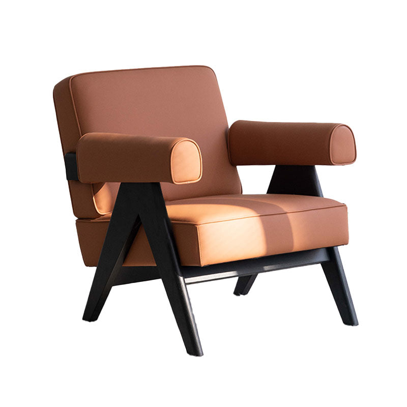 Bertran Armchair, Brown styled for accent chair