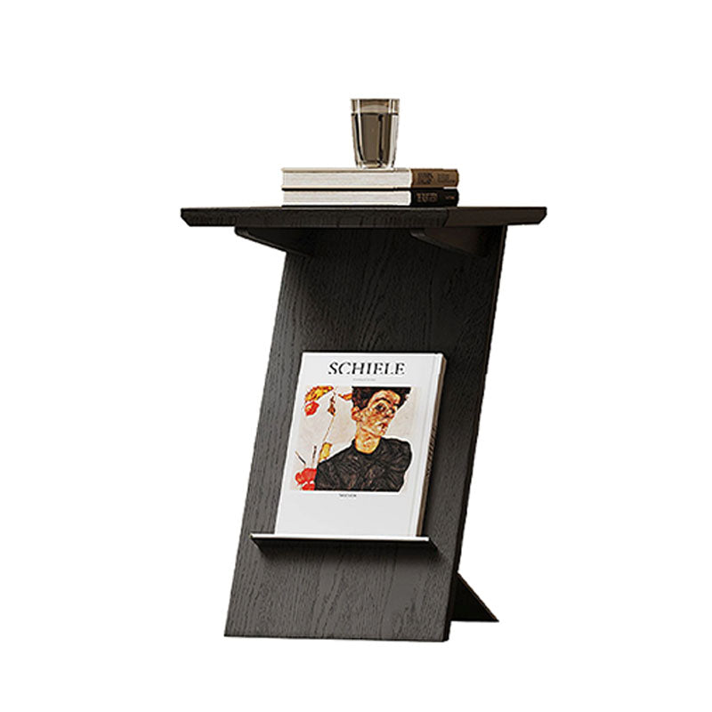 Eunice Side Table With Magazine Rack, Solid Wood-Rit Concept-Rit Concept